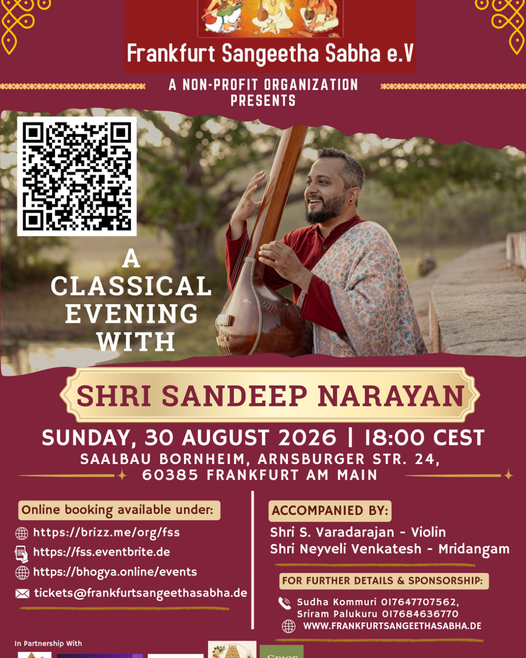 A Classical Evening with Sandeep Narayan – Frankfurt am Main – Photo 2