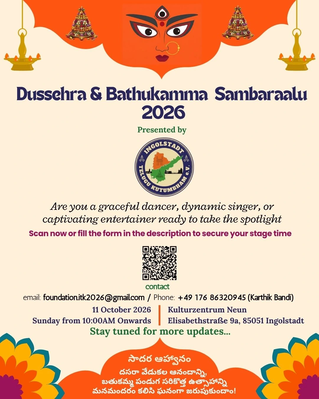 Dussehra & Bathukamma Sambaraalu 2026 – Ingolstadt – Photo 2