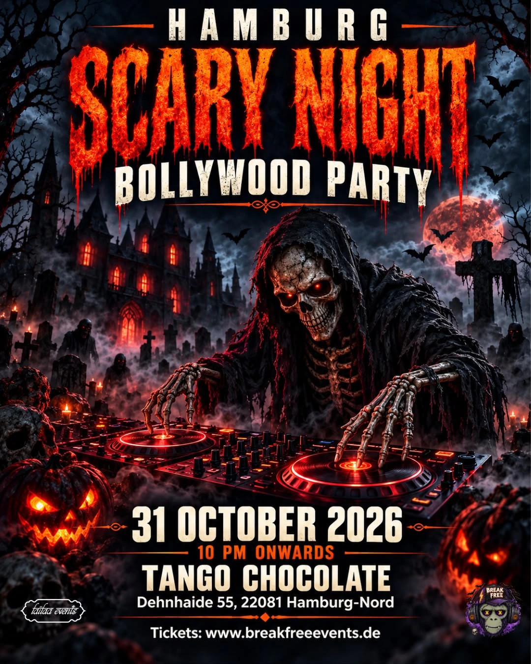 🎃 SCARY NIGHT – HALLOWEEN BOLLYWOOD PARTY | HAMBURG 👻 – Hamburg