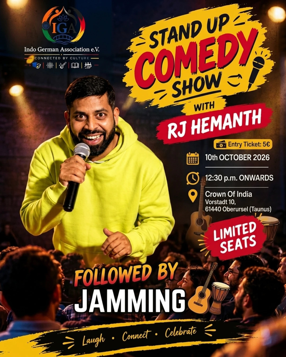 Stand Up Comedy Show By RJ HEMANTH – Frankfurt am Main