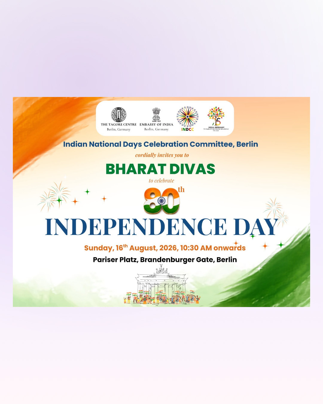 🇮🇳 BHARAT DIVAS IS HERE — LET'S CELEBRATE TOGETHER! 🇮🇳 – Berlin
