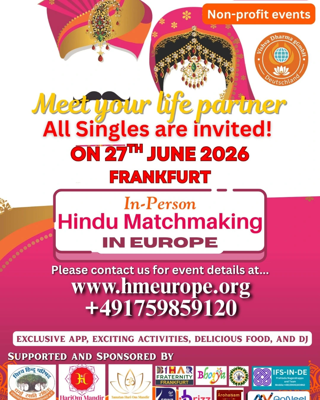 HM Europe 2026 – A Premier In‑Person Hindu Matchmaking Experience Across Europe – Frankfurt am Main