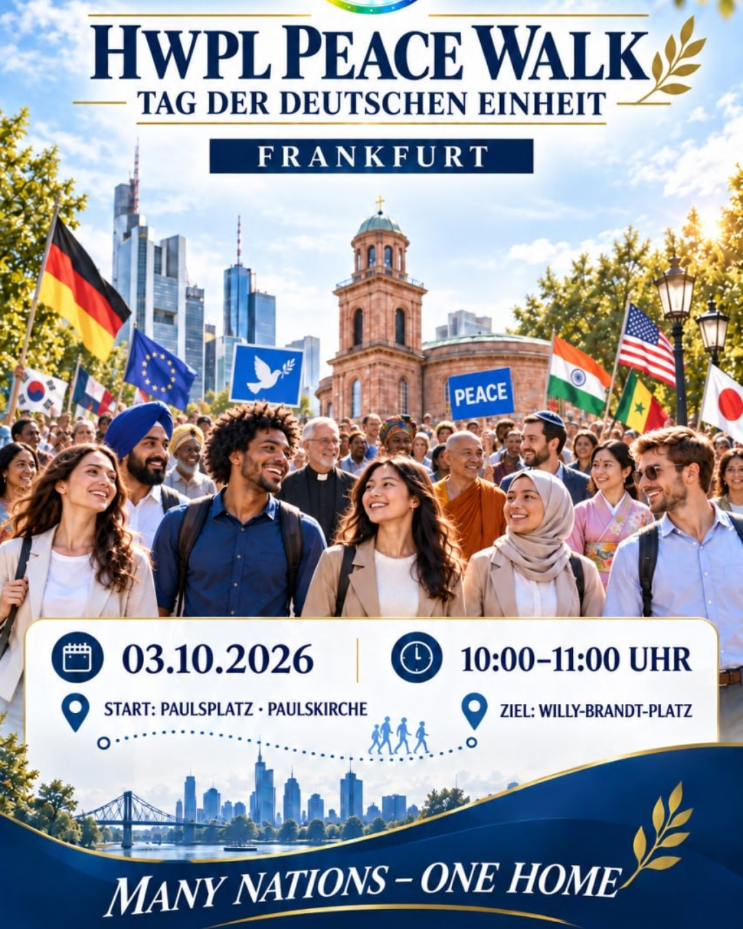 Peace walk in Frankfurt – Frankfurt am Main