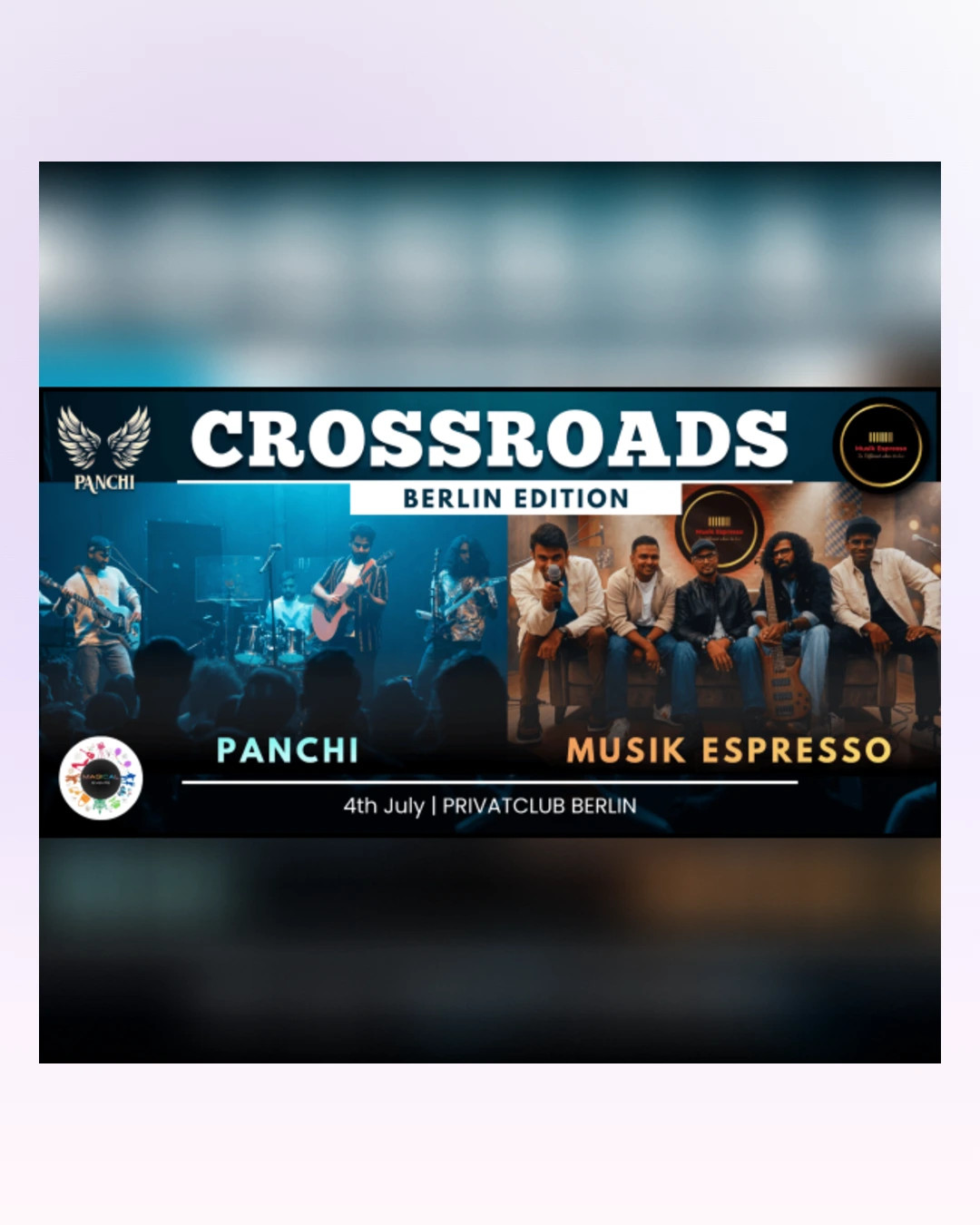 CROSSROADS 2026 - Panchi & Musik Espresso Live in Berlin – Berlin