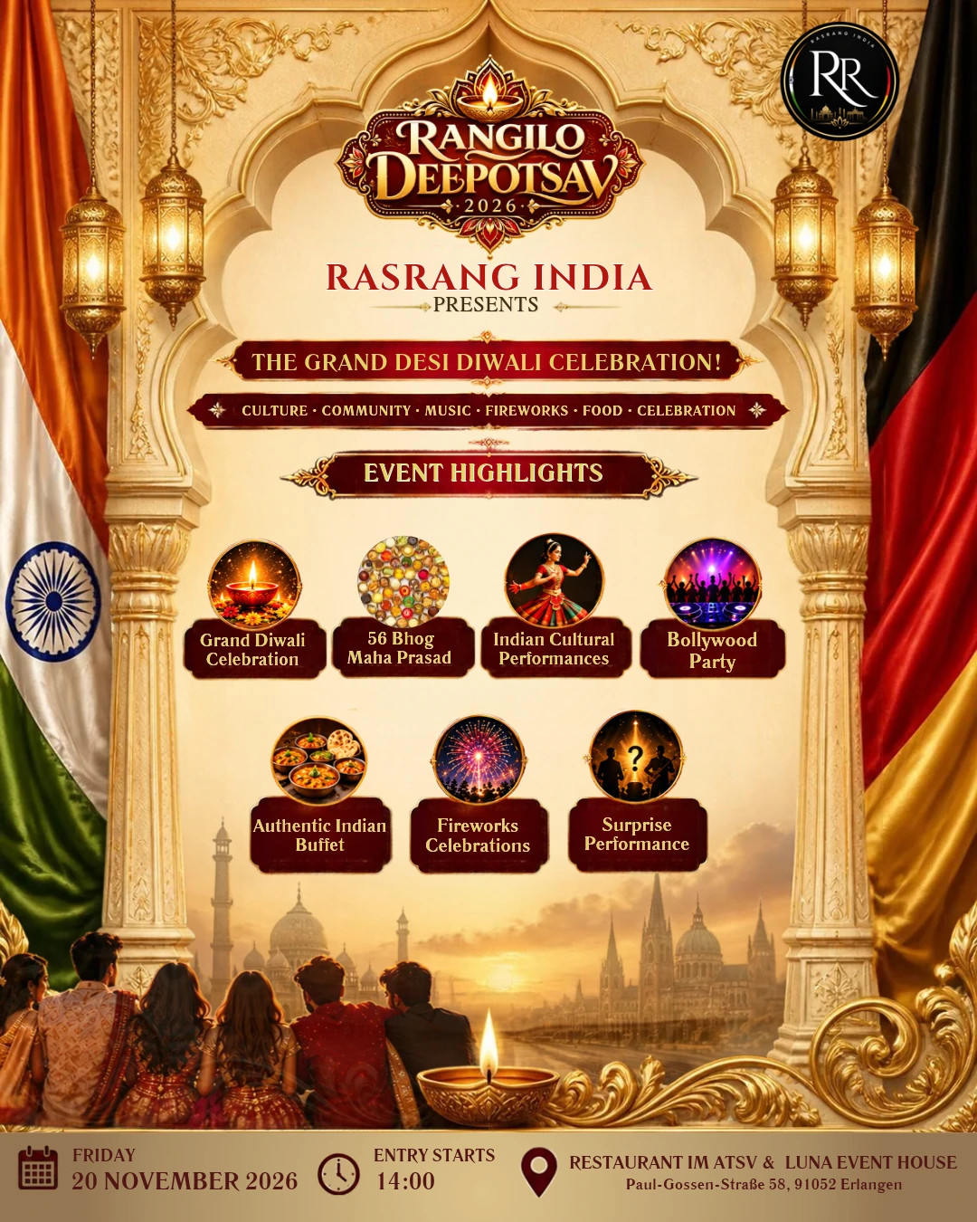 RANGILO DEEPOTSAV 2026 – NÜRNBERG – Erlangen
