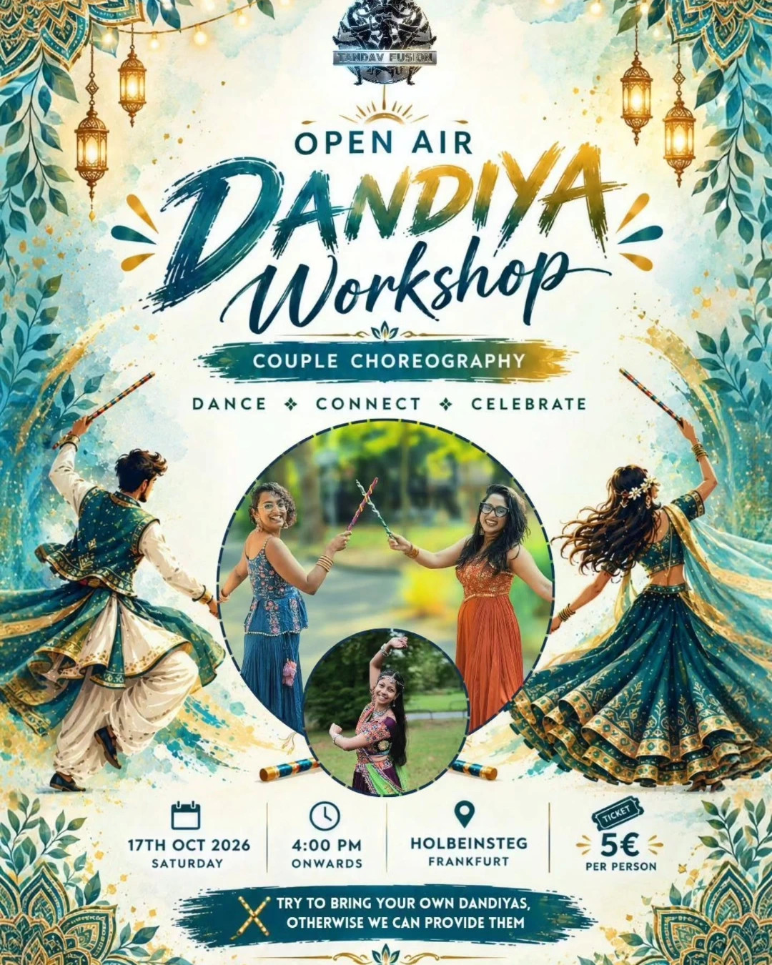 Open Air Dandiya Workshop – Couple Choreography – Frankfurt