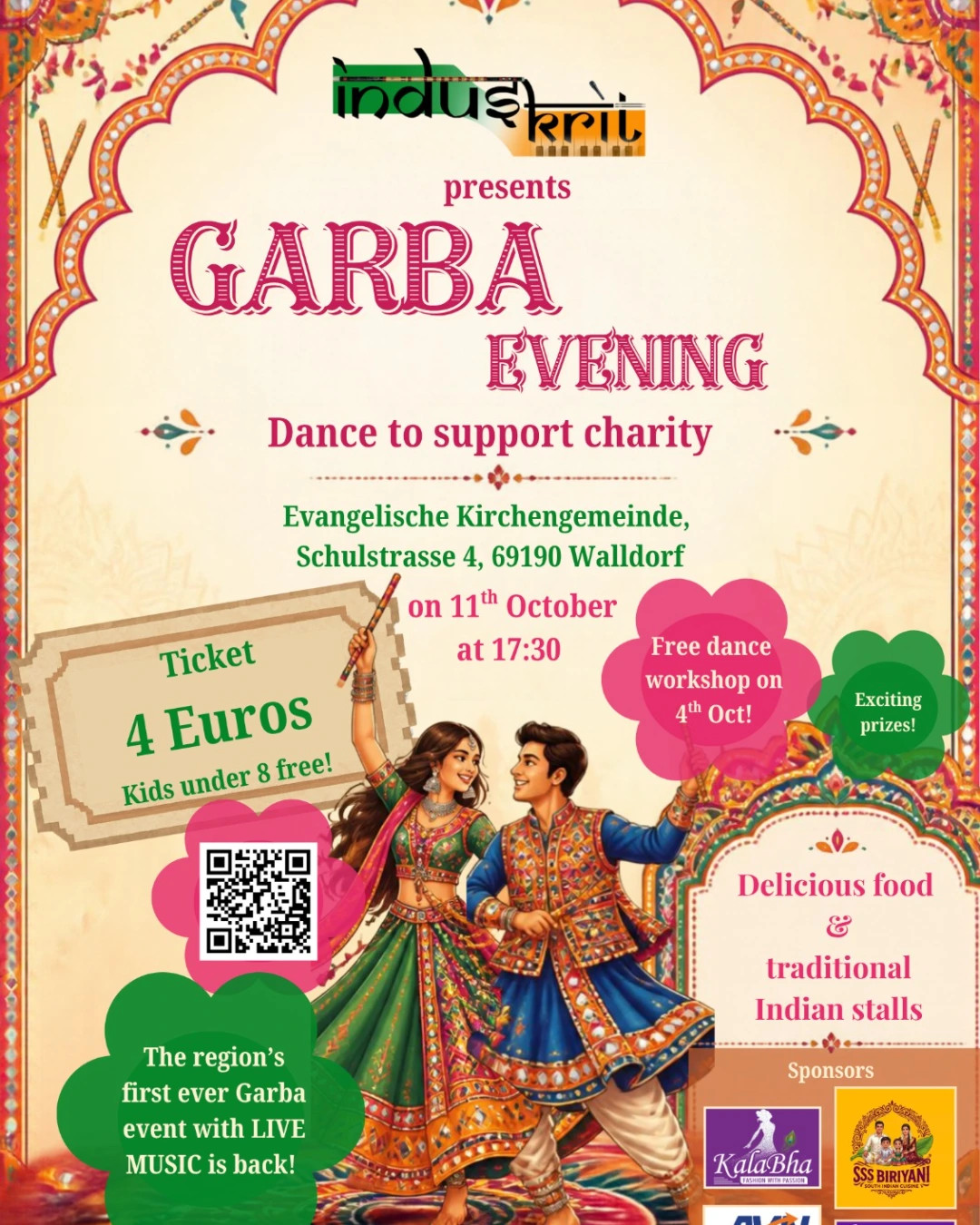 Induskrit presents Garba with Live Music - 2026 – Walldorf