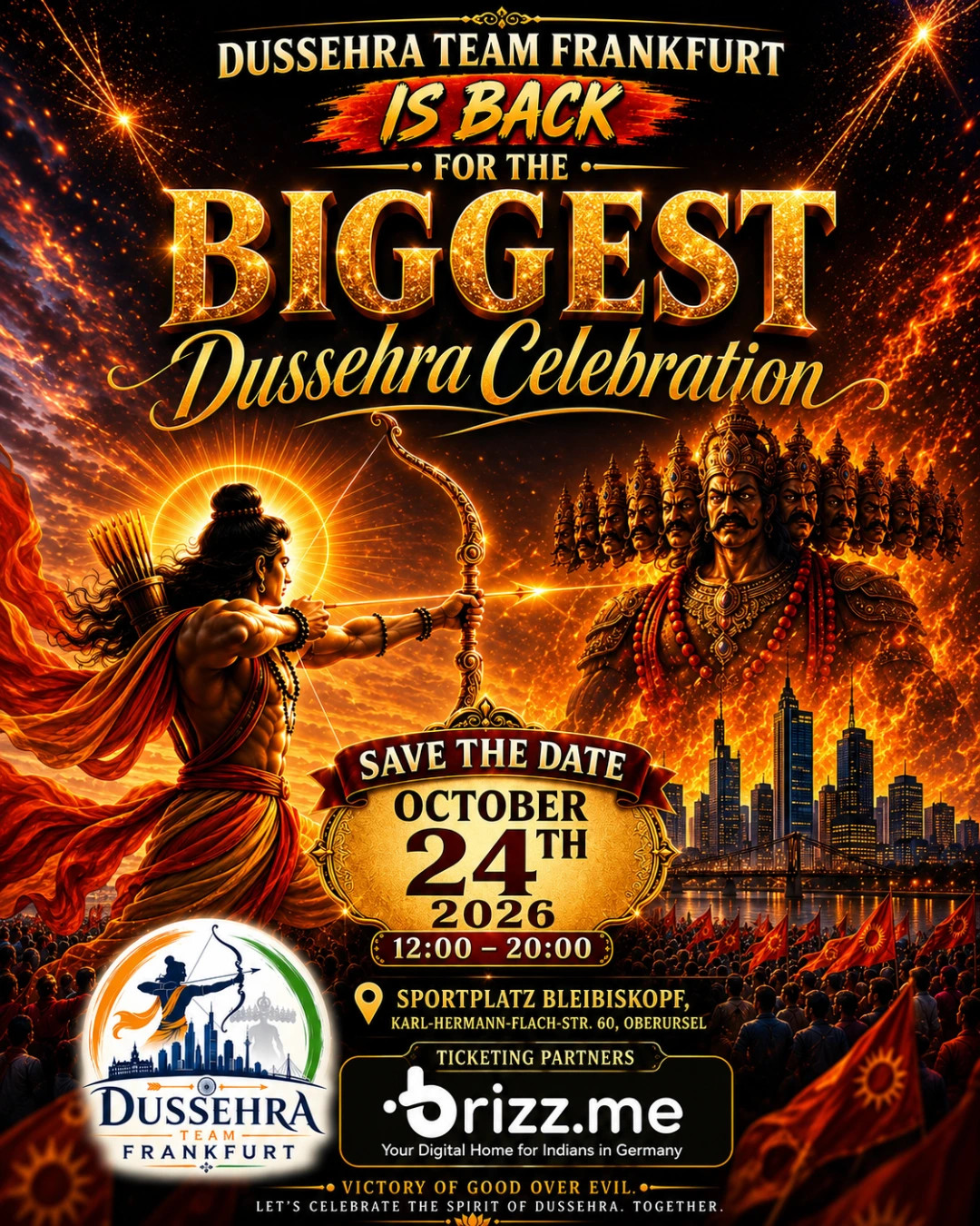 Grand Dussehra Mela 2026 – Frankfurt