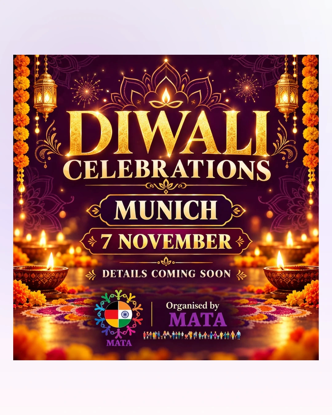 🎉 MATA DIWALI CELEBRATIONS 2026 (Munich) 🎉 – Munich