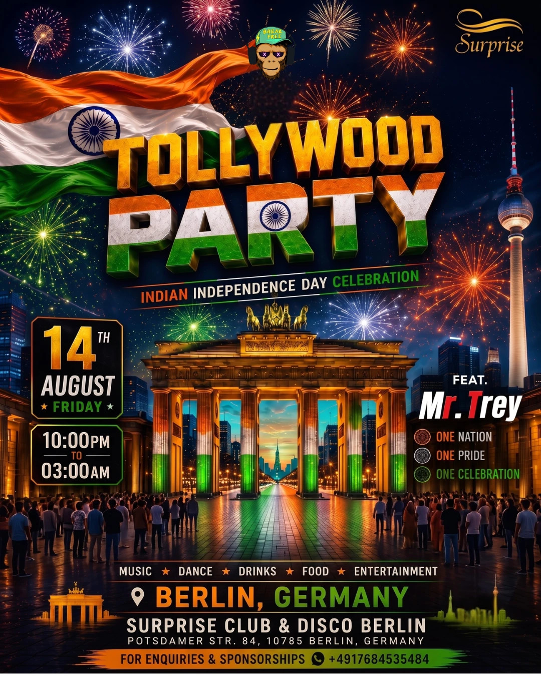 Tollywood Party: Indian Independence Day Celebration – Berlin