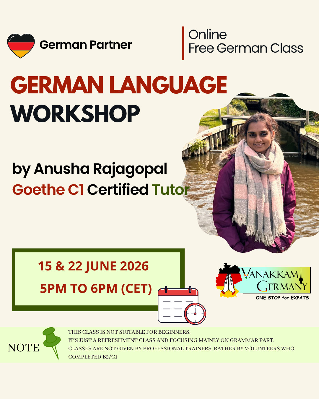 Part 1- German Language Workshop by Sai Language Skills – Online