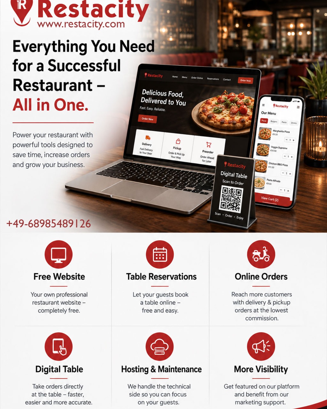 Get Your Restaurant Online for Free